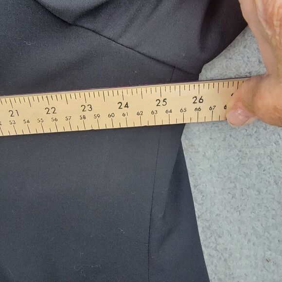 Jones New York Blazer Jacket Womens 22W Black Olivia Stretch Embroidered Lined - Picture 10 of 12